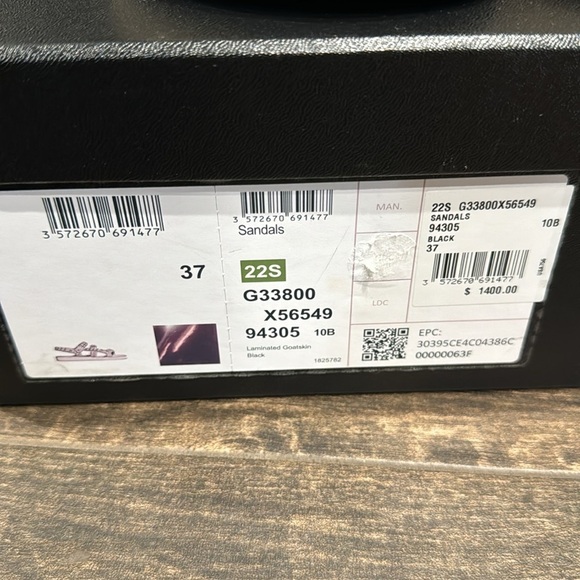 Chanel So Black Chain Link Dad Strap Sandal NWT 37 - Picture 5 of 9